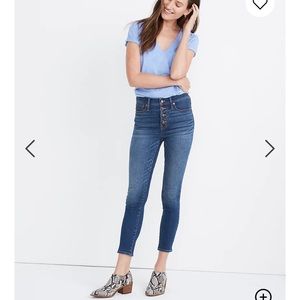 Madewell 9” Mid-Rise Skinny Crop Jeans NWT